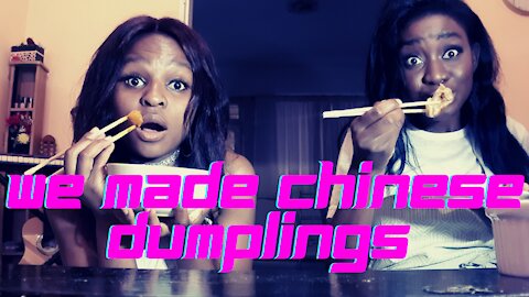 We made Chinese dumplings!!!