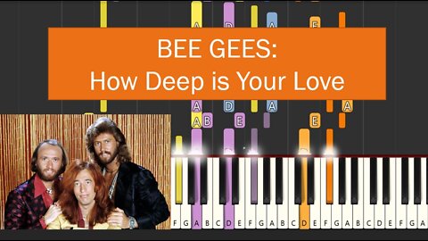 Bee Gees - How Deep Is Your Love (Keyboard and Organ Tutorial)
