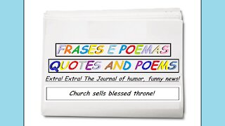 Funny news: Church sells blessed throne! [Quotes and Poems]