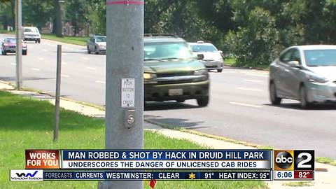 Man robbed & shot by hack in Druid Hill Park