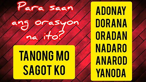 Tanong mo sagot ko 4 | Susi ng Sator