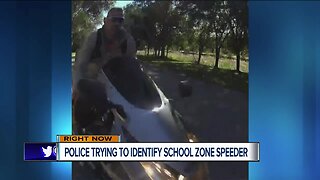 Police in Jupiter trying to identify school zone speeder