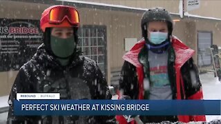 Finally! Perfect ski weather at Kissing Bridge this week