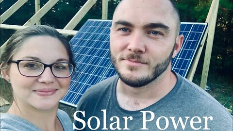 The First Two Panels Are Up!| Solar Array Progress| Living Off-Grid