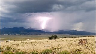 Living in my 4x4 Truck in Colorado: My First Lightning Strike on Camera!