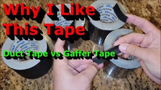 Why I Like This Tape - Duct Tape vs Gaffer Tape - Test & Review