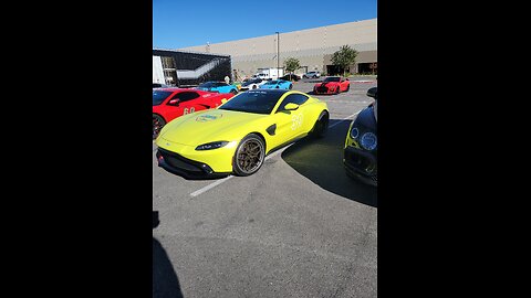 Unloading a Lamborghini