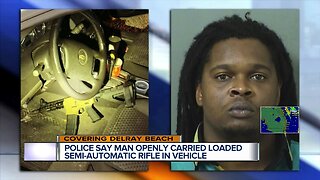 Semi-automatic rifle found after Delray Beach traffic stop