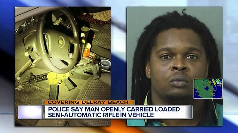 Semi-automatic rifle found after Delray Beach traffic stop