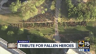 Thousands of flags pay tribute to fallen heroes