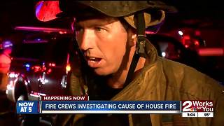 North Tulsa home destroyed by large fire overnight