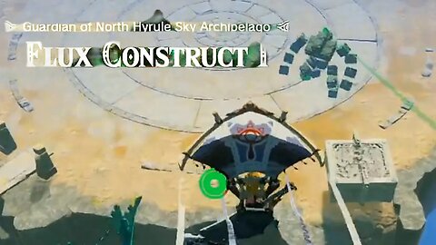 Defeating Flux Construct I (Gaurdian of North Hyrule Sky Archipelago) - Zelda: Tears of the Kingdom