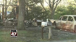 Fire completely destroys house in Potterville
