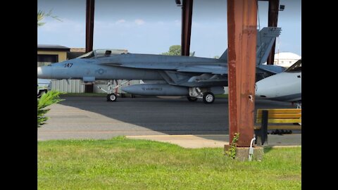 F-18 & Navy Pilot Visit - Monmouth Executive Airport