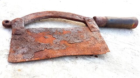 This Antique Rusty Cleaver Restoration is Incredible!