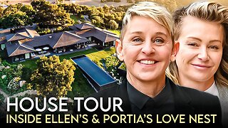 Ellen DeGeneres & Portia De Rossi | House Tour | $50 Million Montecito Mansion & More