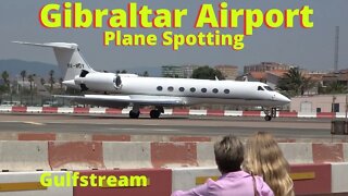 Close Call at Gibraltar Airport, Gulfstream G550