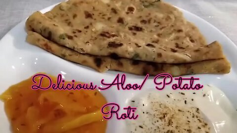Aloo Roti - Flat Bread with Potato, herbs and spices
