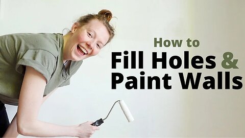How to Fill Holes and Paint a Wall (Flat DIY)