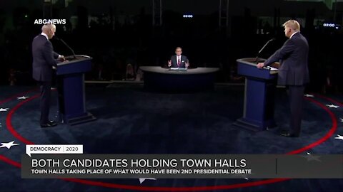 Both candidates holding town halls Thursday to sway voters