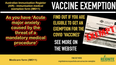 2021 OCT 12 Are you eligible for a vaccine exemption