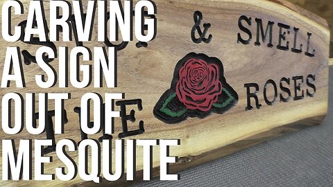 Freehand Carving Mesquite - Rose Template Of The Month