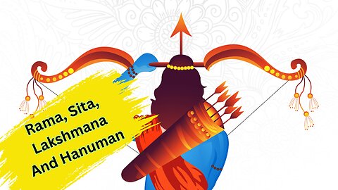 Rama, Sita, Lakshmana And Hanuman