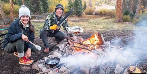 MOUNTAIN TROUT FISHING | Cooking with Camp Fire Coals!