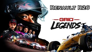 Renault R26 Formula 1 Car in Nascar Oval Nascar Track - GRID Legends