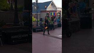 #ClarkLewis #flames #juggling #MackinacCity #puremichigan #northernmichigan #shorts #tiktok