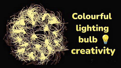 Colourful lighting bulb creativity at home. #bulb #creativity #recycle #lights #colourful