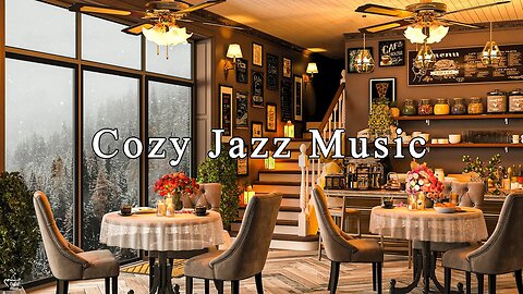 Relaxing Jazz Instrumental Music & Cozy Coffee Shop Ambience ☕ Cozy Jazz Music for Studying, Working