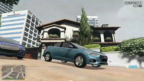 Hyundai Verna Mod For GTA 5 PC GAMEPLAY WALKTHROUGH | GTA V MODS