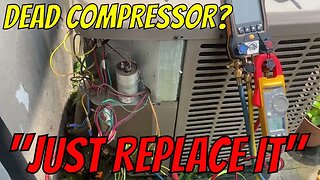 HVAC Hacks Replaced Dead Compressor & Didn't Diagnose Failure - BUT We Did!