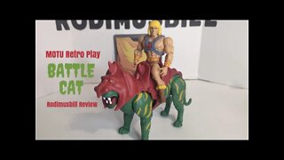 Masters of the Universe Origins BATTLE CAT Figure - Rodimusbill Review *Wild Comparison Video*