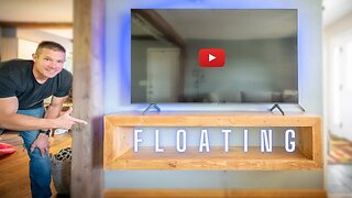Building a Floating TV Stand. With construction lumber