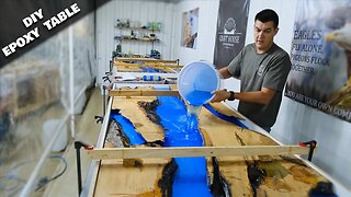 DIY EPOXY Table - Step By Step Instructions