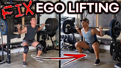 I realized I was EGO LIFTING – Relearning HOW to SQUAT Correctly...