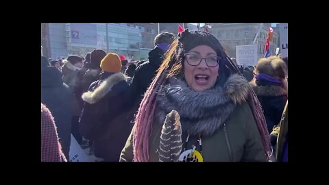 Interviewing Obviously Self-Loathing Native Females at Convoy Ottawa - RAW Live Ground Footage