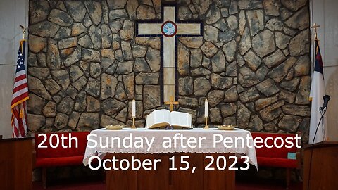 20th Sunday after Pentecost - October 15, 2023 - The Stone the Builders Rejected - Matthew 21:33-44