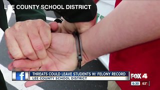 You can go to jail if you make a threat to a school