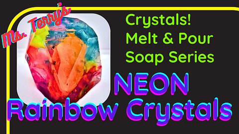 Rainbow Soap Scraps: how to make SPACE Crystal Soaps! Zero Waste & FUN!