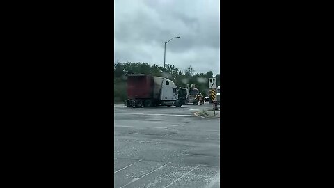 Truck Jackknife On Highway 6