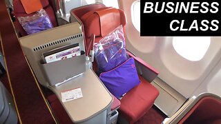 HONG KONG AIRLINES review | HX15 Hong Kong to Gold Coast (BUSINESS CLASS)