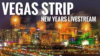 🔴 LIVE: Vegas NEW YEARS EVE fr/ The Strip! 400k People!!