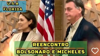 REENCONTRO DE BOLSONARO E MICHELE BOLSONARO NA FLÓRIDA ESTADOS UNIDOS