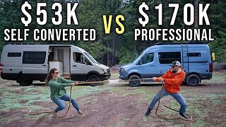 DIY Camper Van VS Professional Camper Van - Storyteller Overland Van Tour and Comparison