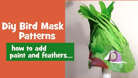 Three New Bird Mask Patterns for Mardi Gras and Fancy Dress Parties