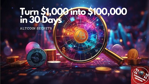 Unleash the Crypto Power: Turn $1,000 into $100,000 in 30 Days! Altcoin Trading Secrets Revealed 🚀💰