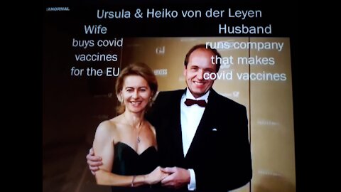 Msg to Australians & the world from member of EU parlament, Christine Anderson!! Vaccine maffia-Ursula(chief of the EU buys covid vaccines) & Hejko von der Leyen (Husband runs company that makes covid vaccines)